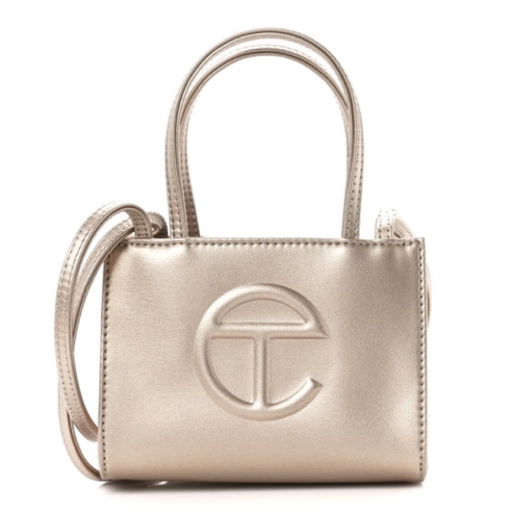 ⚜️Telfar Small Shopping Bag in Gold⚜️